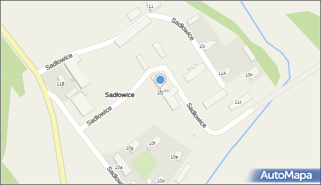 Sadłowice, Sadłowice, 10j, mapa Sadłowice