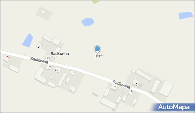 Sadłowina, Sadłowina, 14A, mapa Sadłowina