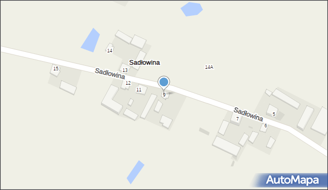 Sadłowina, Sadłowina, 9, mapa Sadłowina