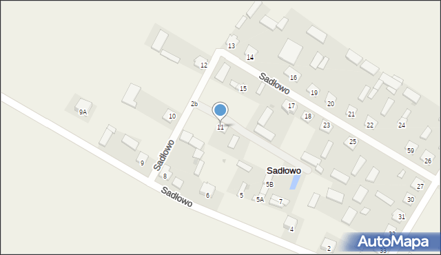 Sadłowo, Sadłowo, 11, mapa Sadłowo