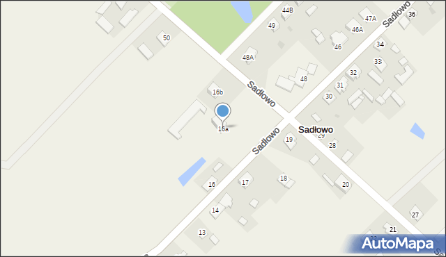 Sadłowo, Sadłowo, 16a, mapa Sadłowo