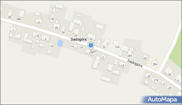 Sadogóra, Sadogóra, 13A, mapa Sadogóra