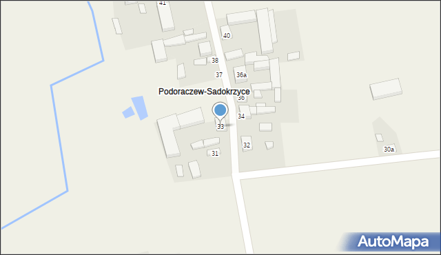 Sadokrzyce, Sadokrzyce, 33, mapa Sadokrzyce