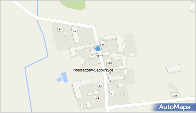 Sadokrzyce, Sadokrzyce, 38, mapa Sadokrzyce