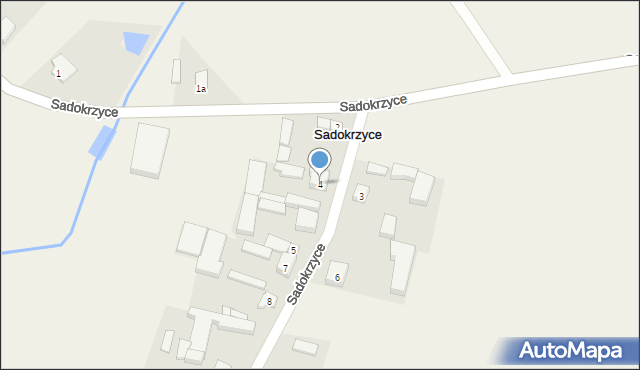 Sadokrzyce, Sadokrzyce, 4, mapa Sadokrzyce