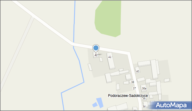 Sadokrzyce, Sadokrzyce, 42, mapa Sadokrzyce