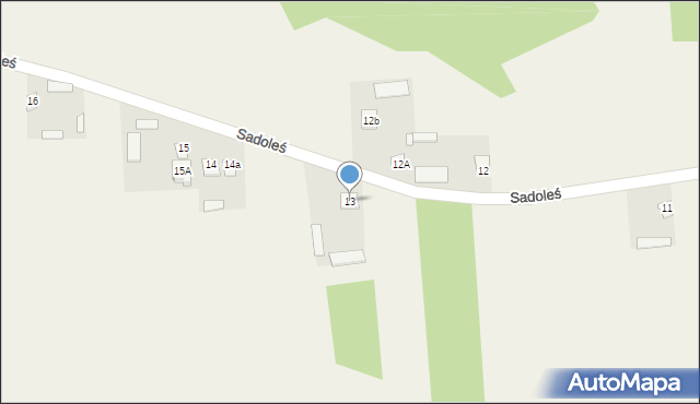 Sadoleś, Sadoleś, 13, mapa Sadoleś