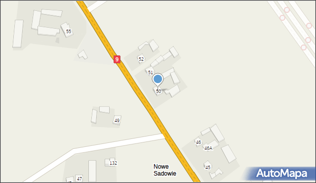 Sadowie, Sadowie, 50, mapa Sadowie