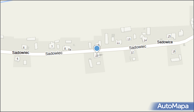 Sadowiec, Sadowiec, 10, mapa Sadowiec