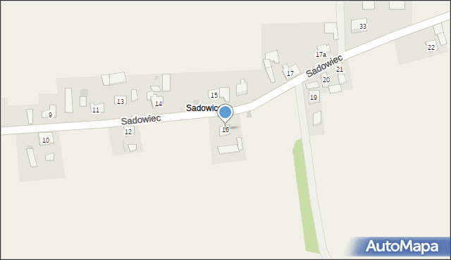 Sadowiec, Sadowiec, 16, mapa Sadowiec