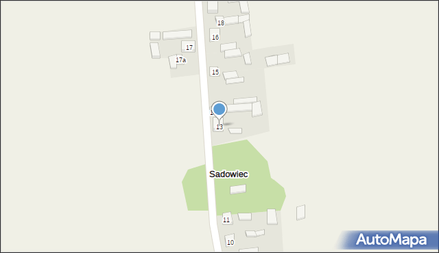 Sadowiec, Sadowiec, 13, mapa Sadowiec