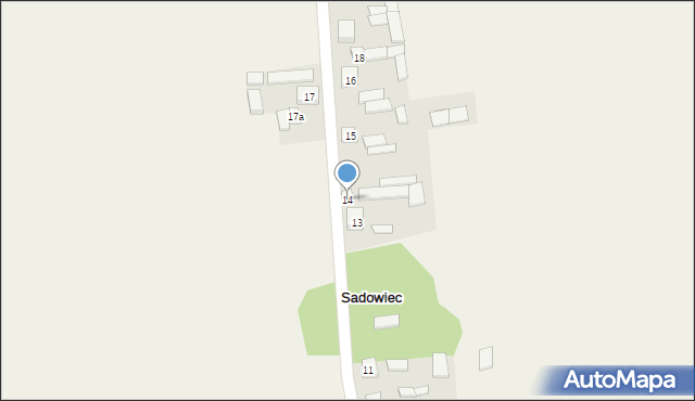 Sadowiec, Sadowiec, 14, mapa Sadowiec