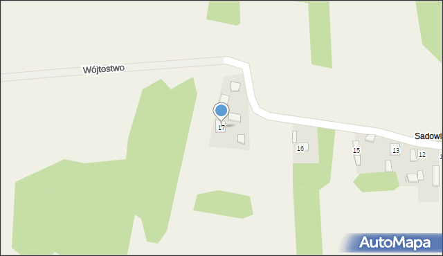 Sadowiec-Niwy, Sadowiec-Niwy, 17, mapa Sadowiec-Niwy