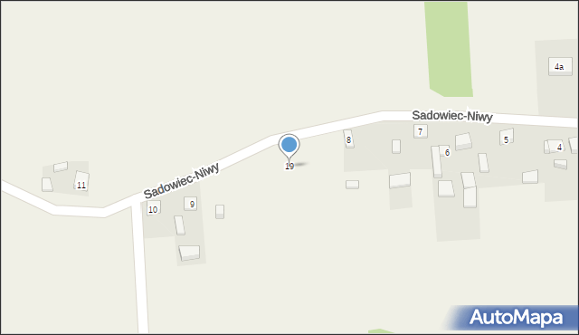 Sadowiec-Niwy, Sadowiec-Niwy, 19, mapa Sadowiec-Niwy