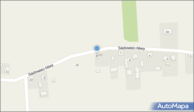 Sadowiec-Niwy, Sadowiec-Niwy, 8, mapa Sadowiec-Niwy