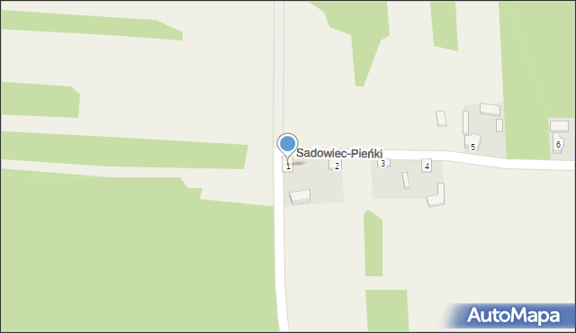 Sadowiec-Pieńki, Sadowiec-Pieńki, 1, mapa Sadowiec-Pieńki