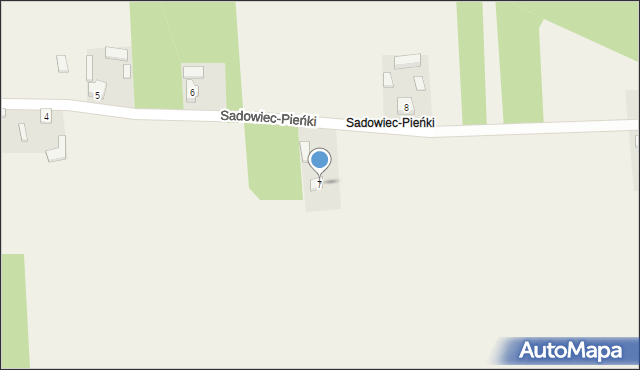 Sadowiec-Pieńki, Sadowiec-Pieńki, 7, mapa Sadowiec-Pieńki