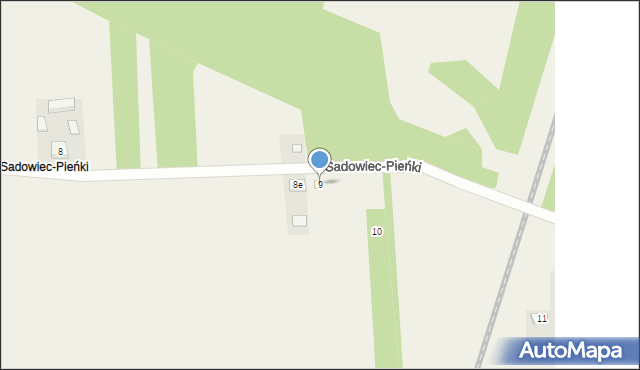 Sadowiec-Pieńki, Sadowiec-Pieńki, 9, mapa Sadowiec-Pieńki