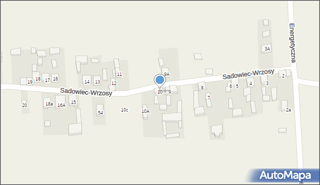 Sadowiec-Wrzosy, Sadowiec-Wrzosy, 10, mapa Sadowiec-Wrzosy