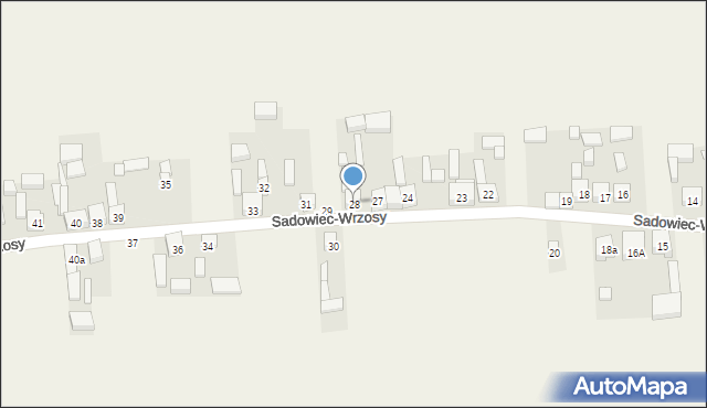 Sadowiec-Wrzosy, Sadowiec-Wrzosy, 28, mapa Sadowiec-Wrzosy