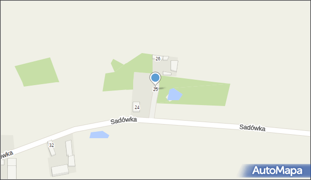 Sadówka, Sadówka, 25, mapa Sadówka