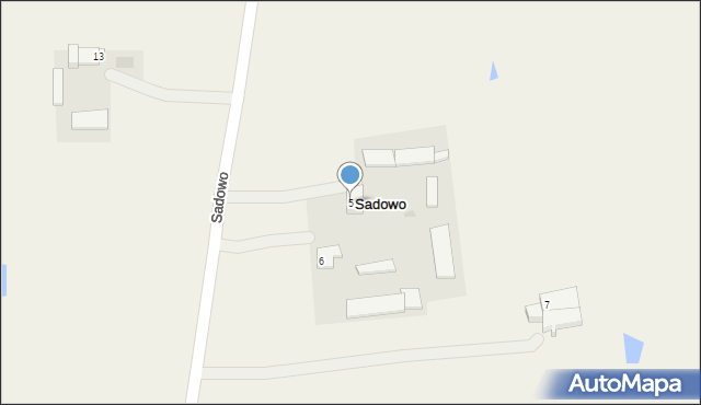 Sadowo, Sadowo, 5, mapa Sadowo