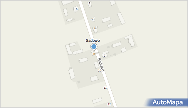 Sadowo, Sadowo, 8, mapa Sadowo