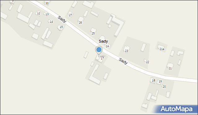 Sady, Sady, 17A, mapa Sady
