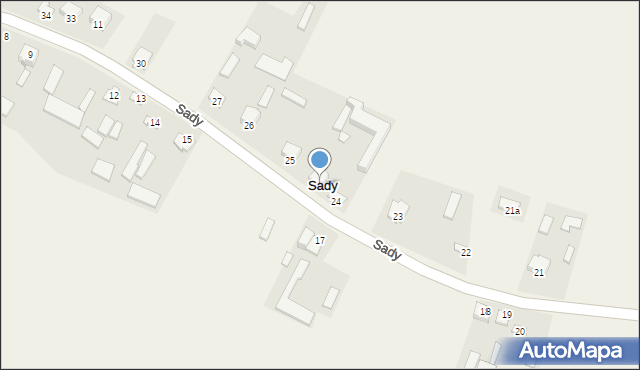 Sady, Sady, 24a, mapa Sady