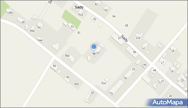 Sady, Sady, 58, mapa Sady