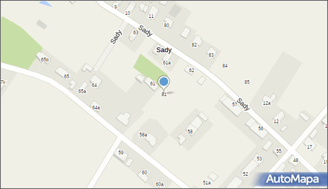 Sady, Sady, 81, mapa Sady