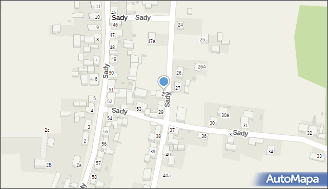 Sady, Sady, 28, mapa Sady