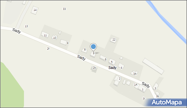 Sady, Sady, 7, mapa Sady