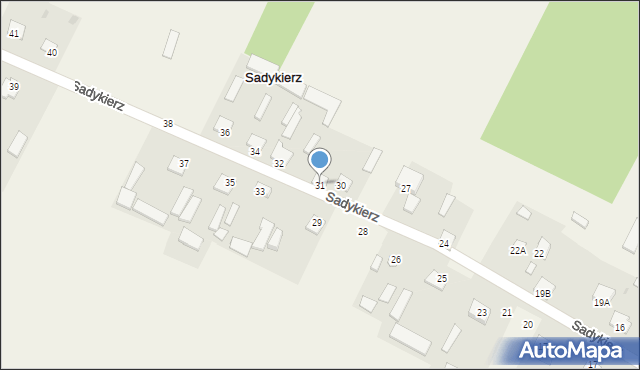 Sadykierz, Sadykierz, 31, mapa Sadykierz