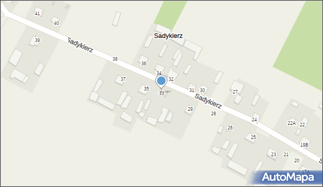 Sadykierz, Sadykierz, 33, mapa Sadykierz