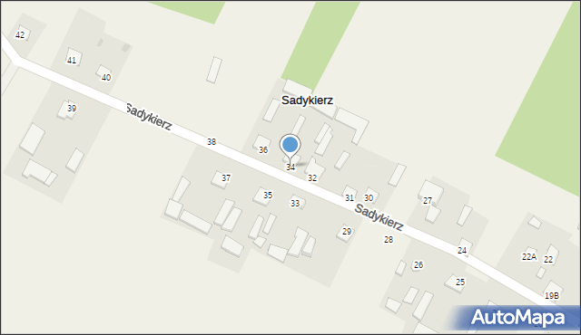 Sadykierz, Sadykierz, 34, mapa Sadykierz