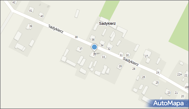 Sadykierz, Sadykierz, 35, mapa Sadykierz