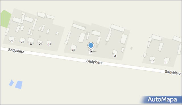 Sadykierz, Sadykierz, 17, mapa Sadykierz