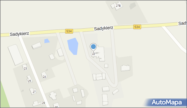 Sadykierz, Sadykierz, 12, mapa Sadykierz