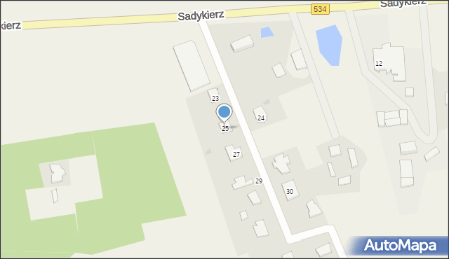 Sadykierz, Sadykierz, 25, mapa Sadykierz