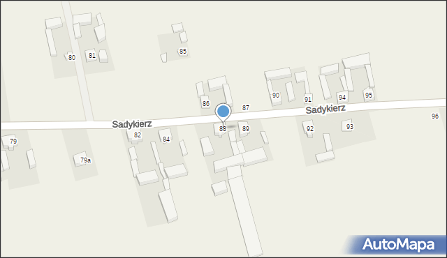 Sadykierz, Sadykierz, 88, mapa Sadykierz