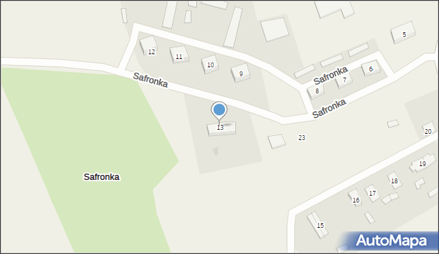 Safronka, Safronka, 13, mapa Safronka