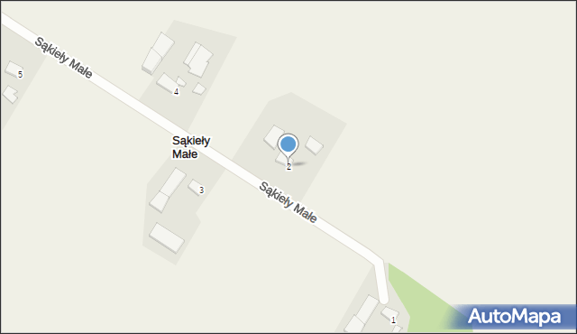 Sąkieły Małe, Sąkieły Małe, 2, mapa Sąkieły Małe