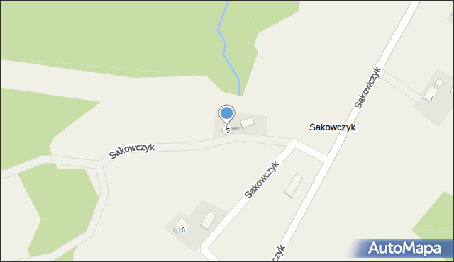 Sakowczyk, Sakowczyk, 5, mapa Sakowczyk