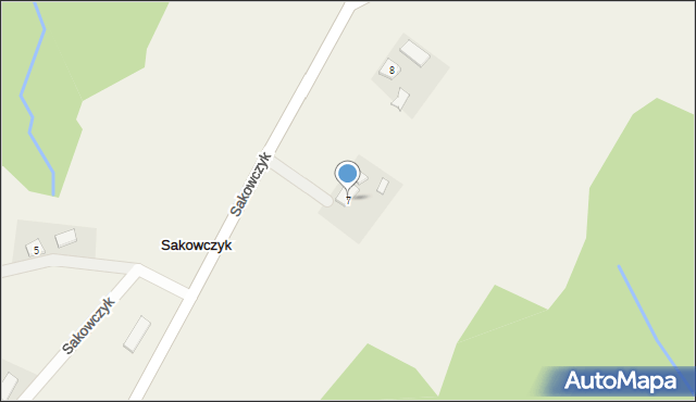 Sakowczyk, Sakowczyk, 7, mapa Sakowczyk