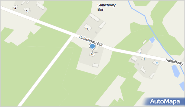 Salachowy Bór, Salachowy Bór, 6A, mapa Salachowy Bór