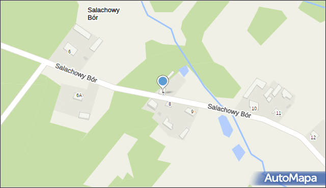 Salachowy Bór, Salachowy Bór, 7, mapa Salachowy Bór