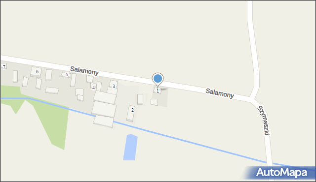 Salamony, Salamony, 1, mapa Salamony