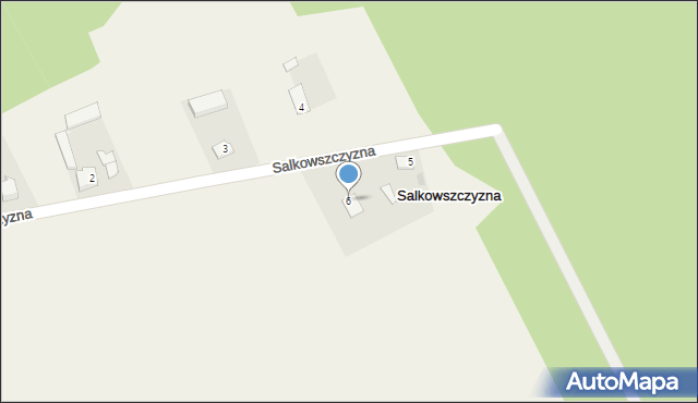 Salkowszczyzna, Salkowszczyzna, 6, mapa Salkowszczyzna