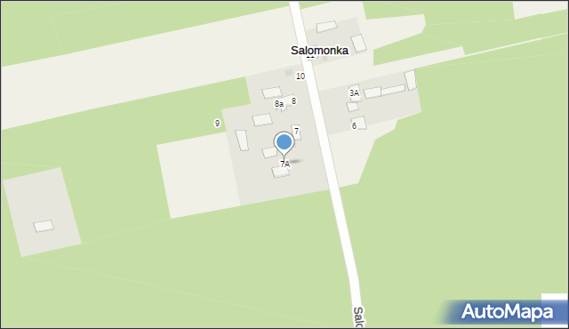 Salomonka, Salomonka, 7A, mapa Salomonka